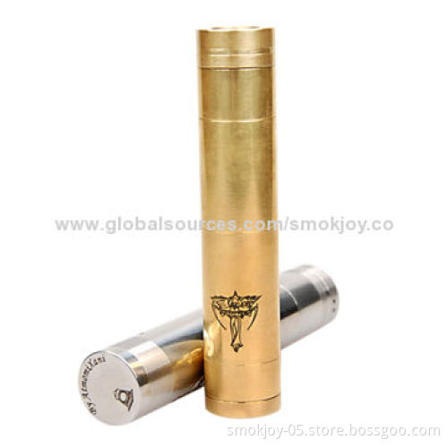 Smokjoy New Stainless Electronic Cigarette Brass Nemesis Mod Clone, Easy to Press and Lock